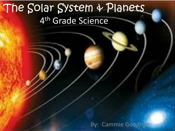 The Solar System &amp; Planets 4 th Grade Science