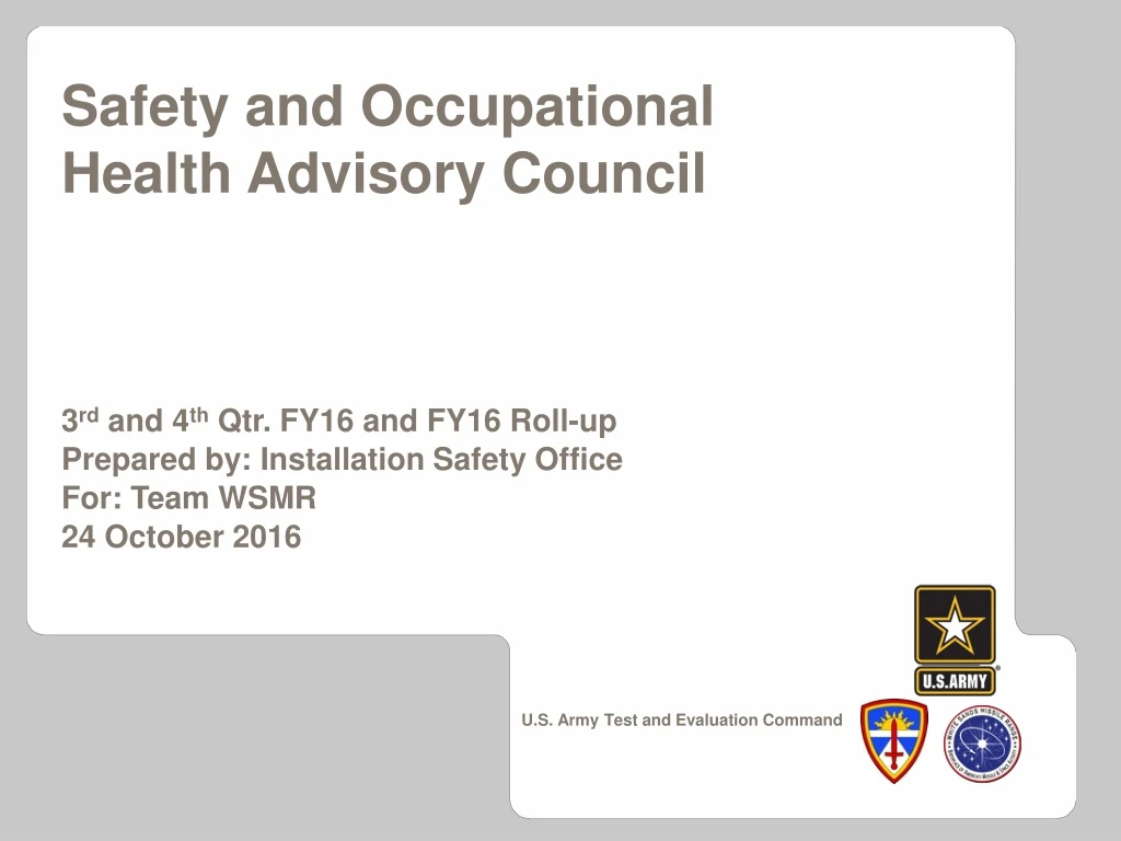 safety and occupational health advisory council