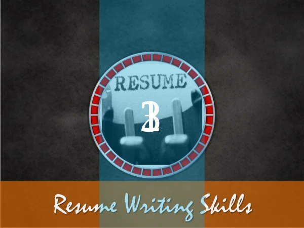Resume Writing Skills