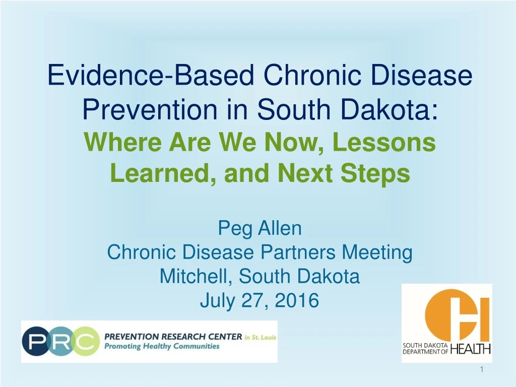 evidence based chronic disease prevention