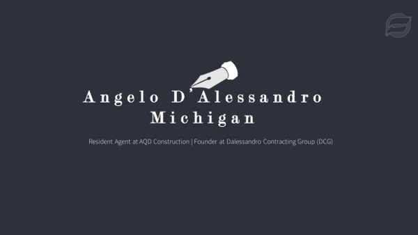 Angelo D’Alessandro - Head Management of Construction Firms