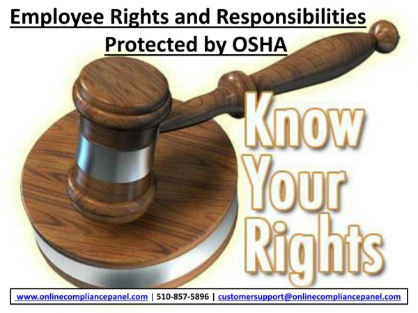 Employee Rights and Responsibilities Protected by OSHA