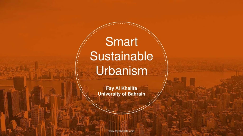 smart sustainable urbanism