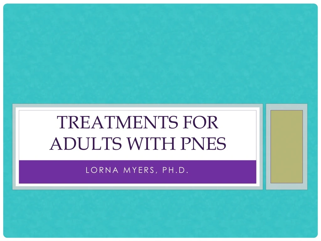 treatments for adults with pnes