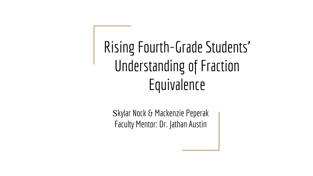 rising fourth grade students understanding of fraction equivalence