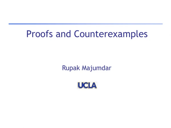 Proofs and Counterexamples