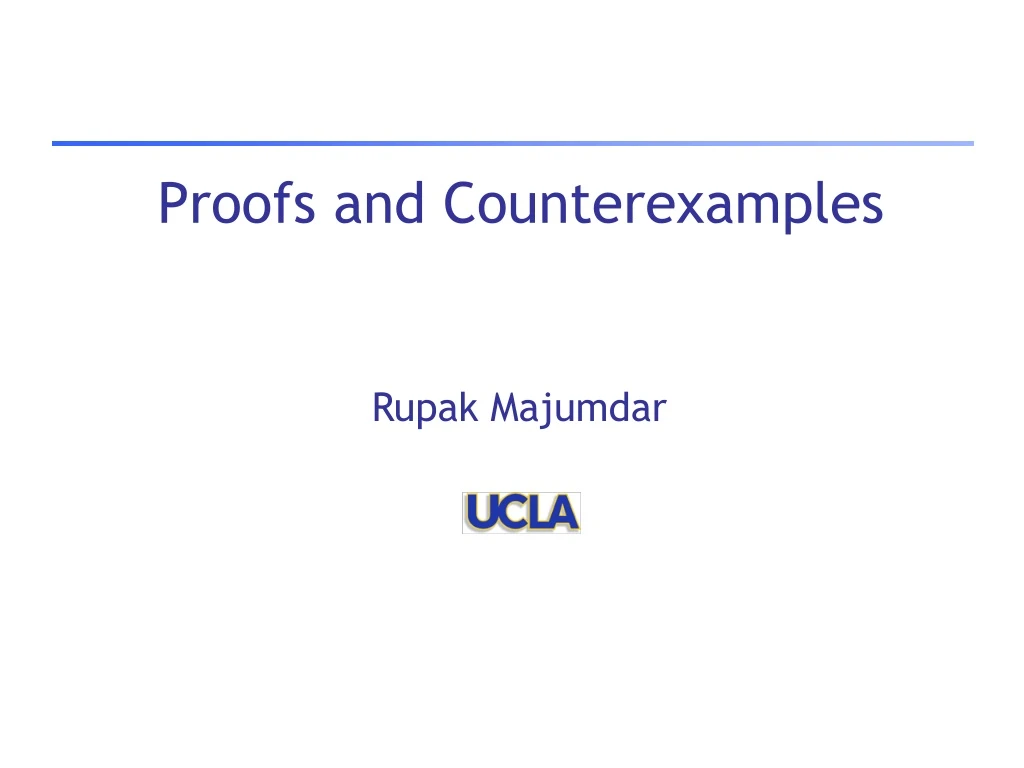 proofs and counterexamples