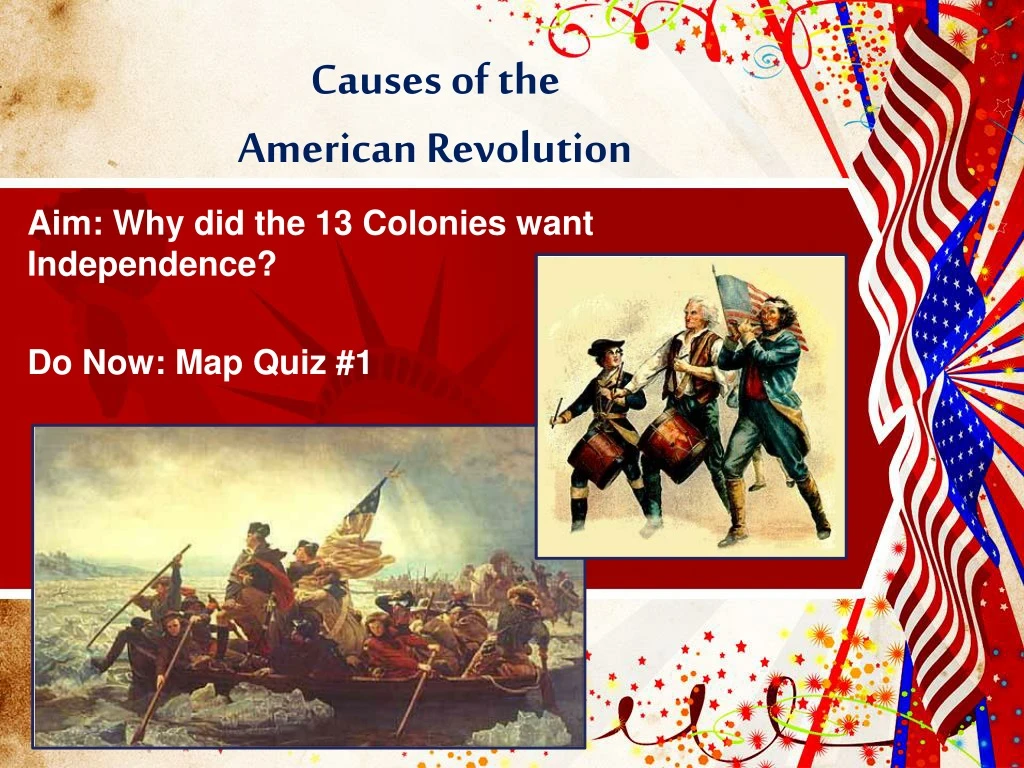 causes of the american revolution