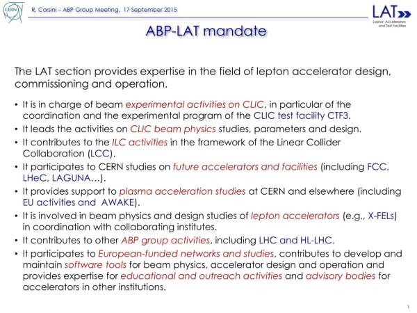 ABP-LAT mandate