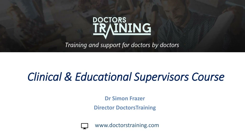 clinical educational supervisors course