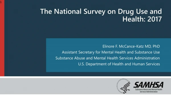 Elinore F. McCance-Katz MD, PhD Assistant Secretary for Mental Health and Substance Use