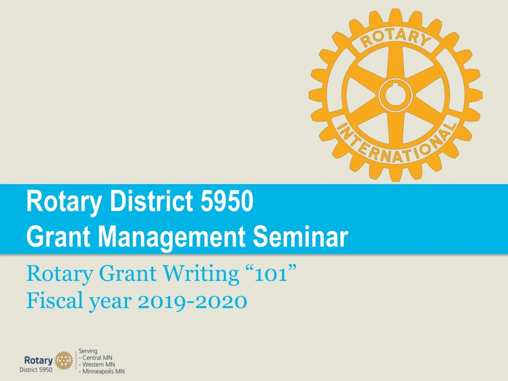 rotary district 5950 grant management seminar