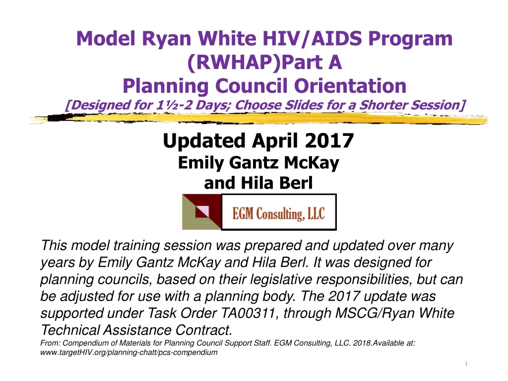 model ryan white hiv aids program rwhap part