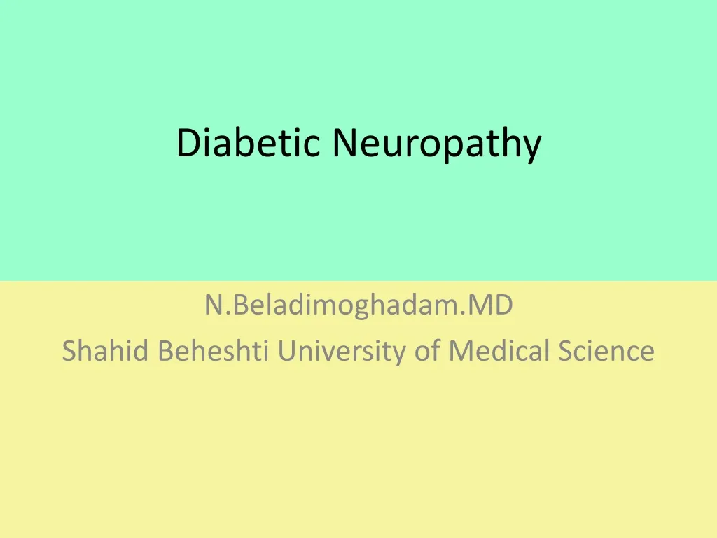 diabetic neuropathy