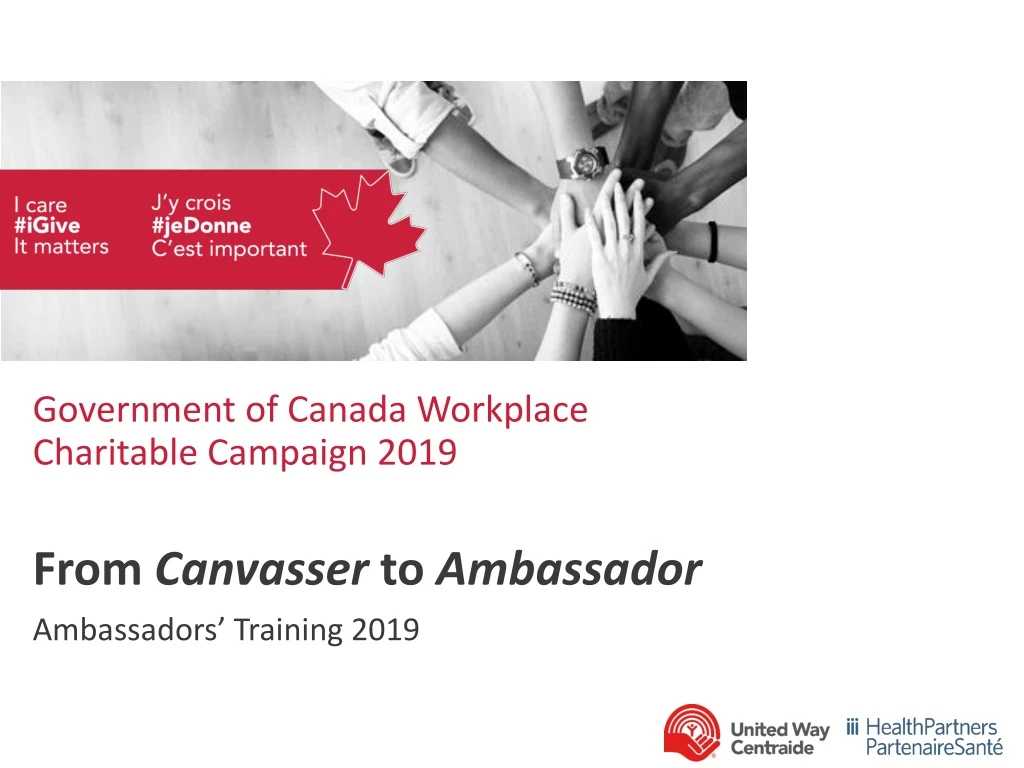government of canada workplace charitable