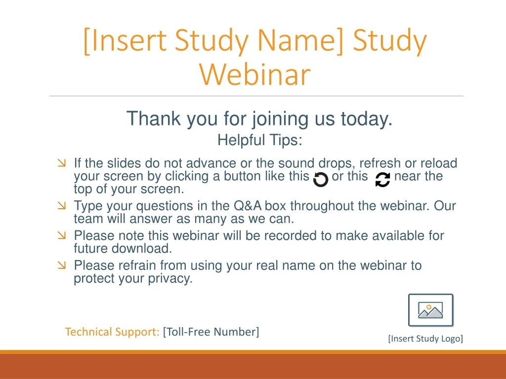 insert study name study webinar