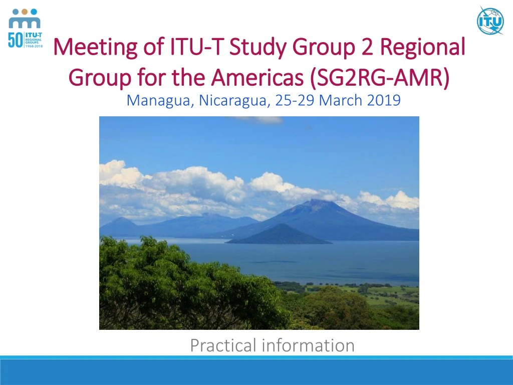 meeting of itu t study group 2 regional group