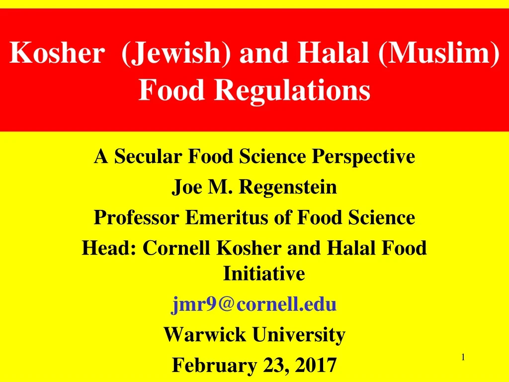 kosher jewish and halal muslim food regulations