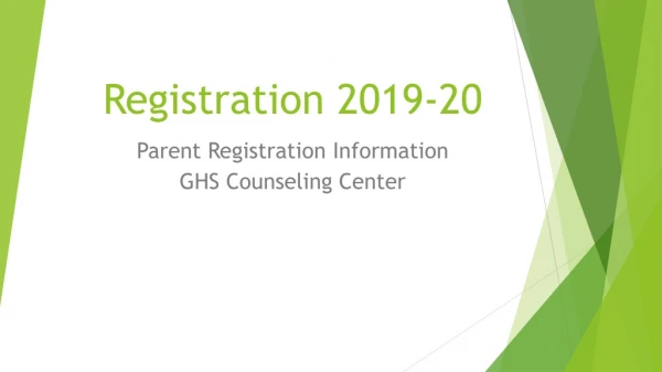 Registration 2019-20