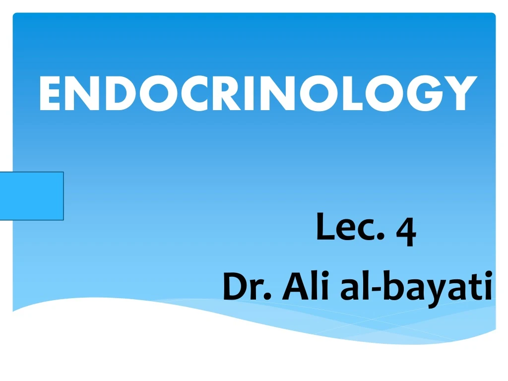 endocrinology