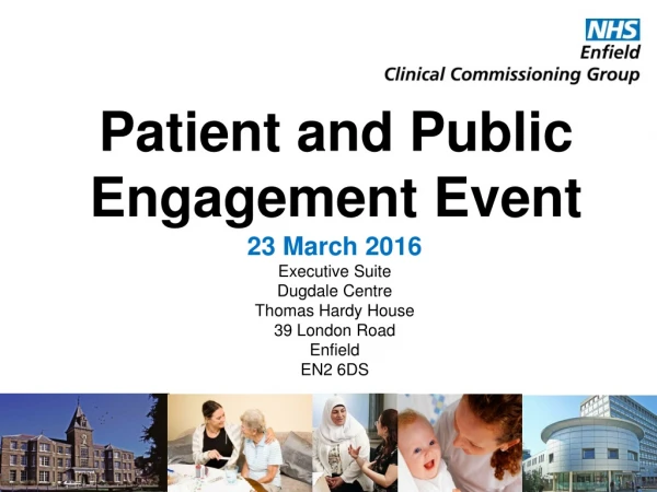 Patient and Public Engagement Event