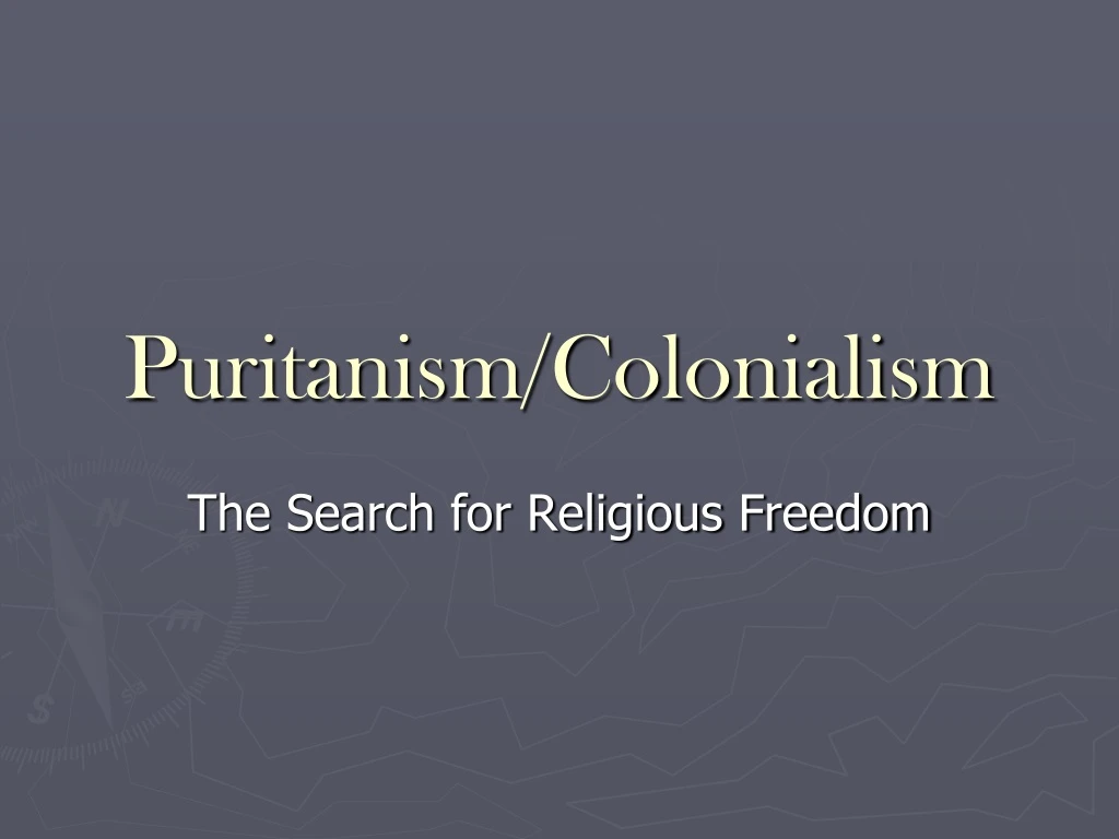 puritanism colonialism