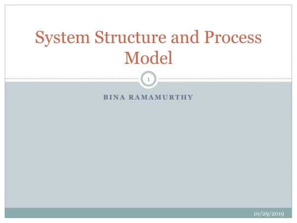 System Structure and Process Model