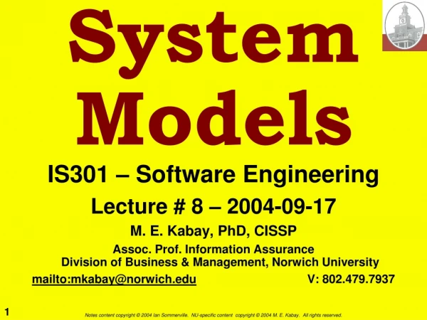 System Models