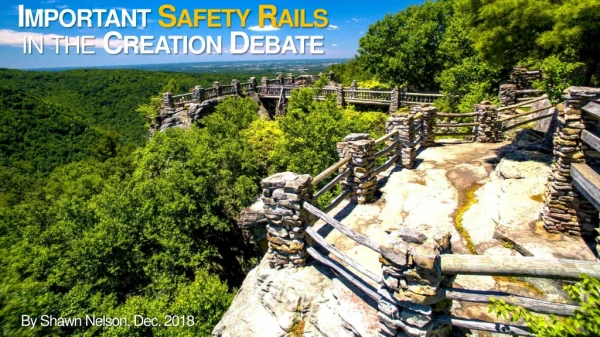 Important Safety Rails in the Creation Debate