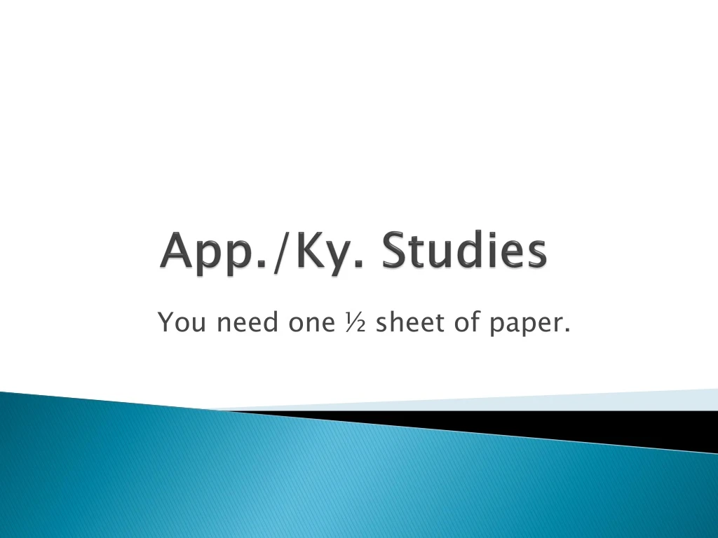 app ky studies