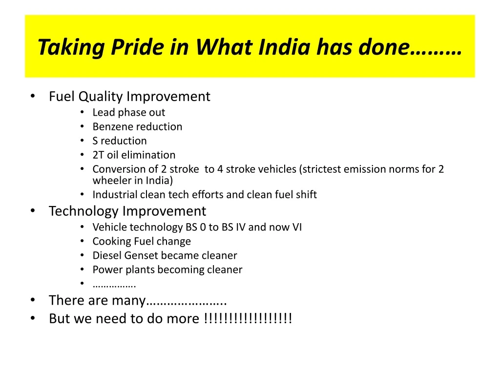 taking pride in what india has done