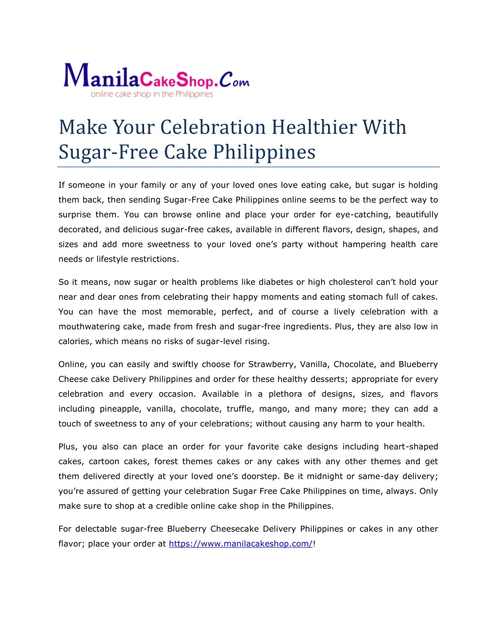 make your celebration healthier with sugar free