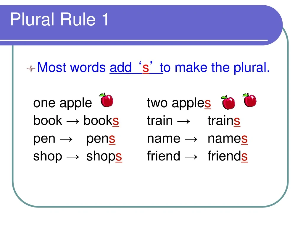 plural rule 1