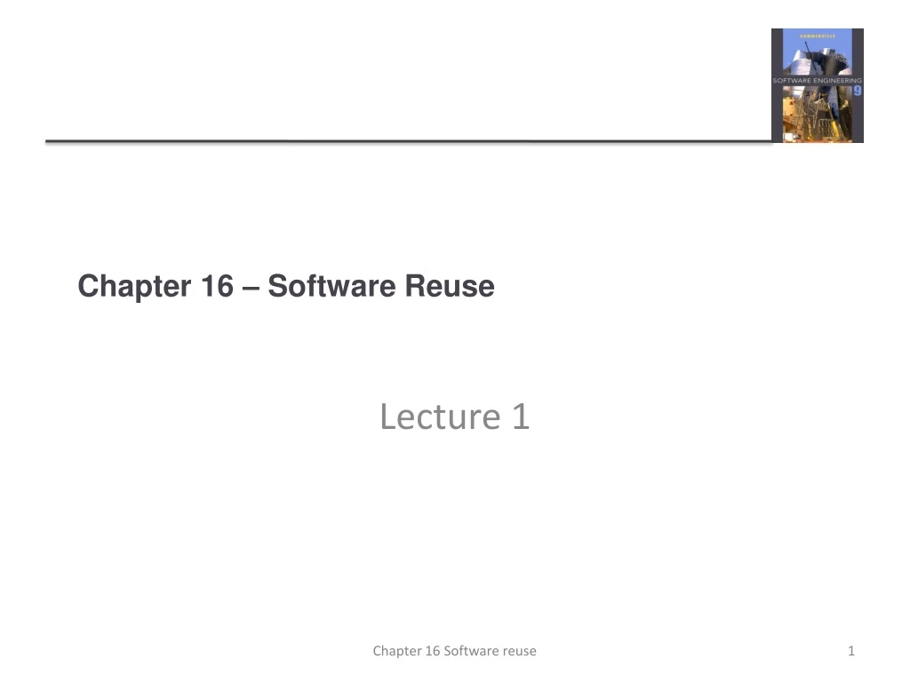 chapter 16 software reuse