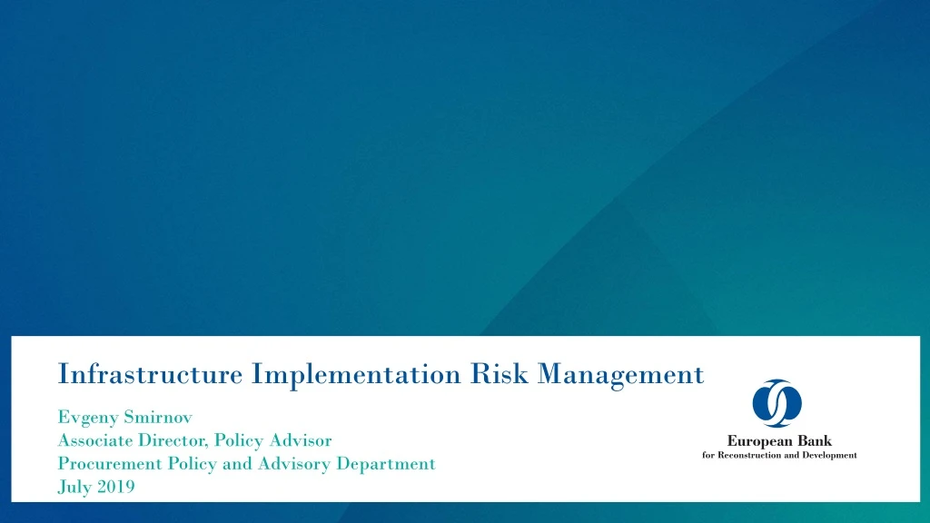 infrastructure implementation risk management