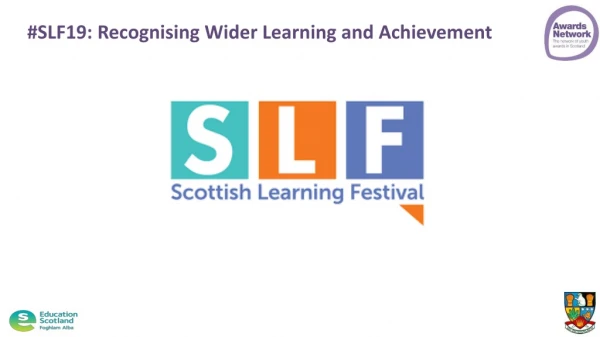 #SLF19: Recognising Wider Learning and Achievement