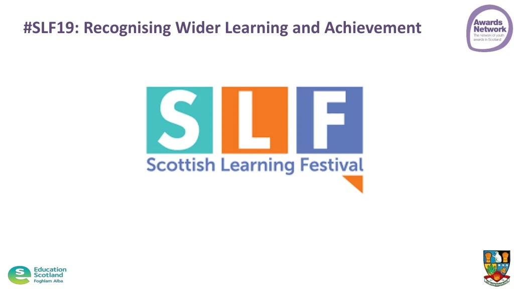 slf19 recognising wider learning and achievement