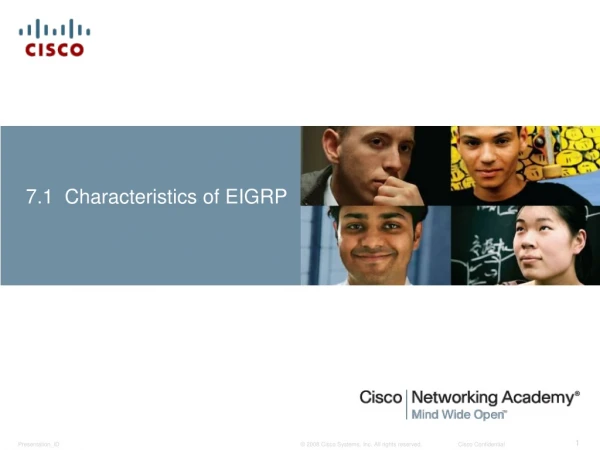 7.1 Characteristics of EIGRP