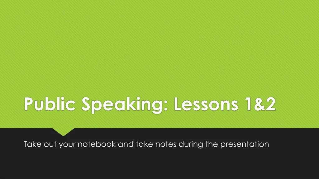 public speaking lessons 1 2