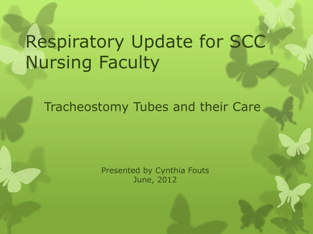 respiratory update for scc nursing faculty