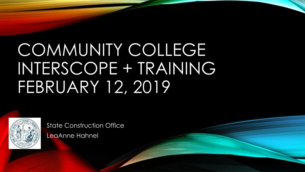 community college interscope training february 12 2019