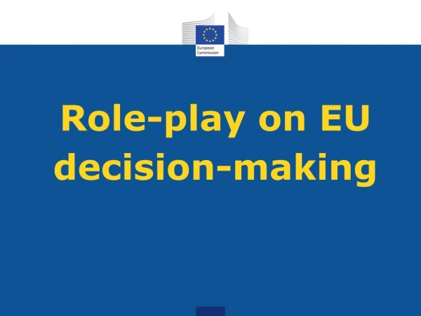Role-play on EU decision-making