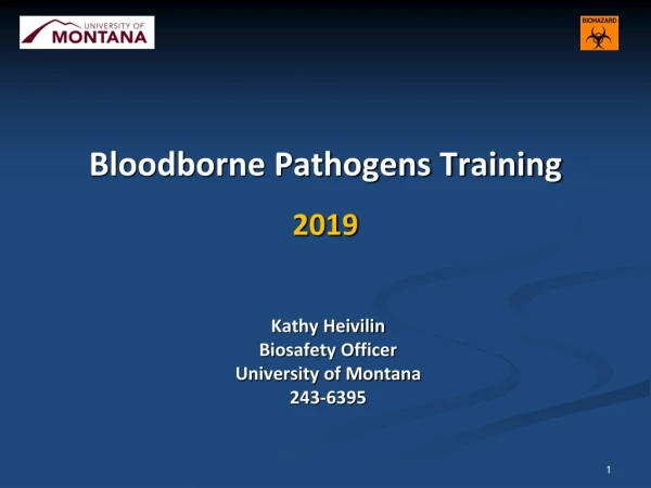 Bloodborne Pathogens Training 2019