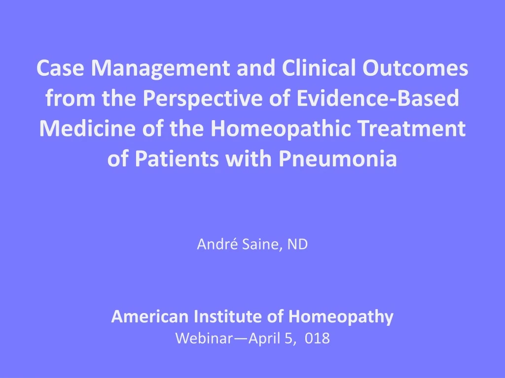 case management and clinical outcomes from