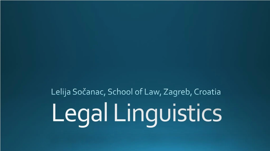 lelija so anac school of law zagreb croatia