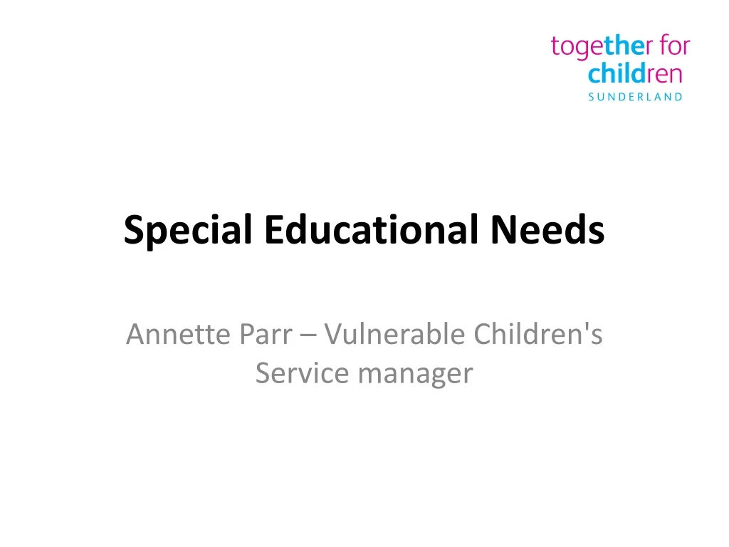 special educational needs