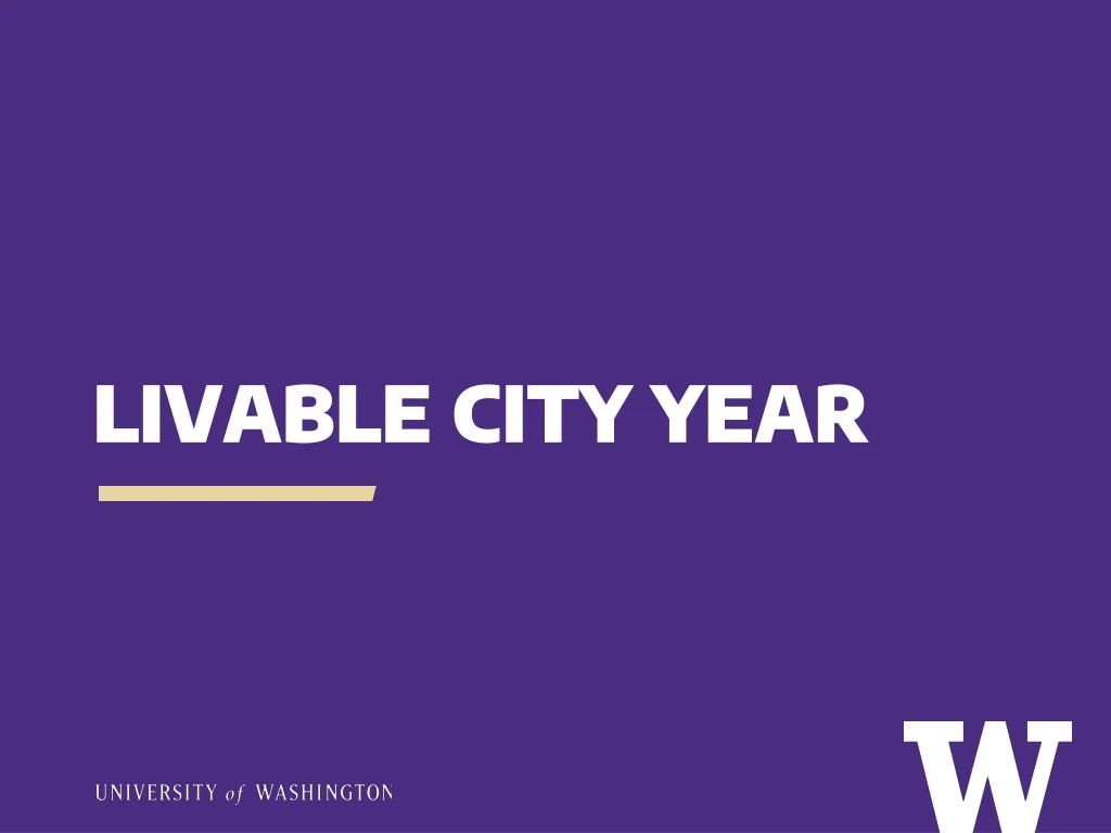 livable city year