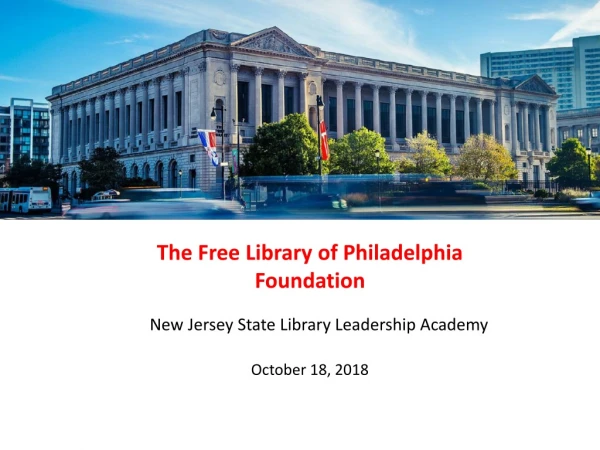 New Jersey State Library Leadership Academy October 18, 2018