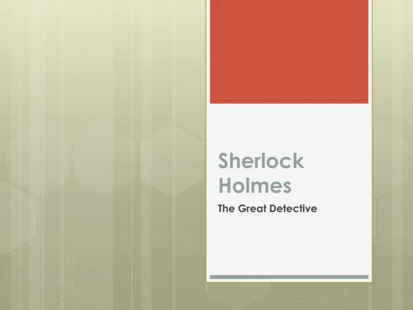 Sherlock Holmes