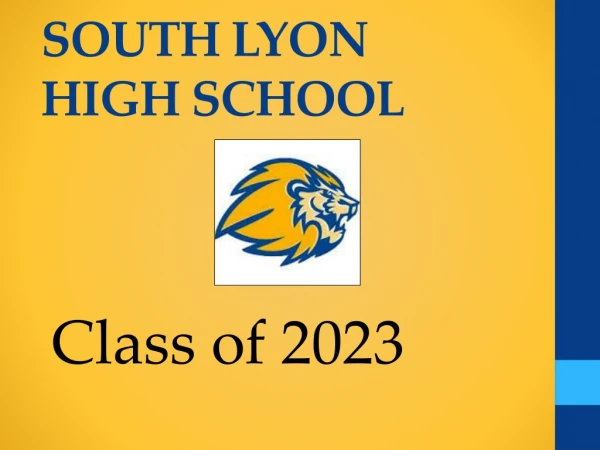 SOUTH LYON HIGH SCHOOL